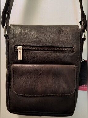 Women's Leather Crossbody/Shoulder Bag - Chocolate Brown